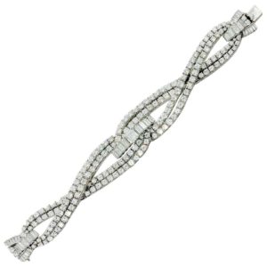 33 Carat Diamond and Platinum Bracelet