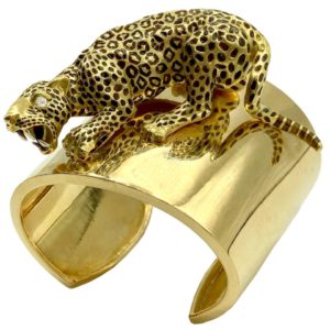 Large Panther Statement Bracelet