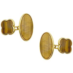 Vintage Tiger’s Eye Cufflinks