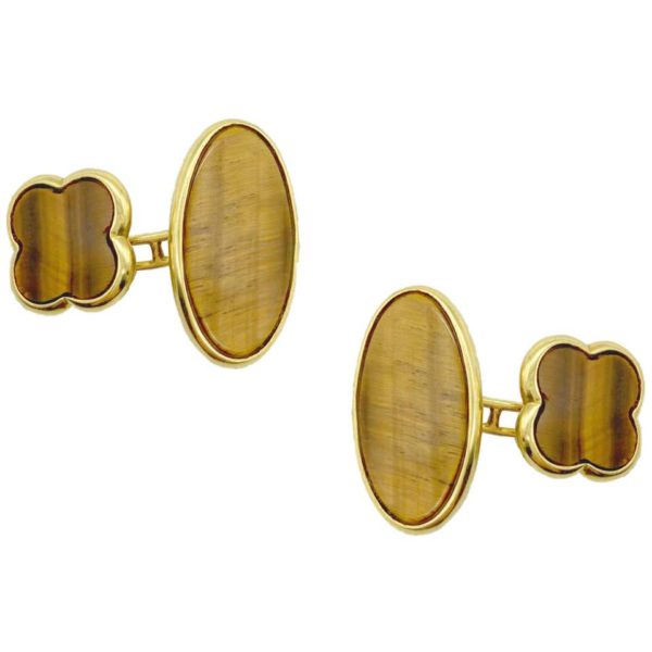Vintage Tiger’s Eye Cufflinks