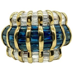 Gubelin Sapphire and Diamond Ring