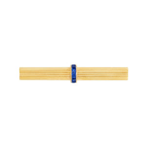 Van Cleef & Arpels Retro Sapphire Tie Bar