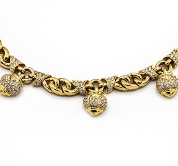Bulgari Doppio Cuore Diamond Heart Necklace - Image 2