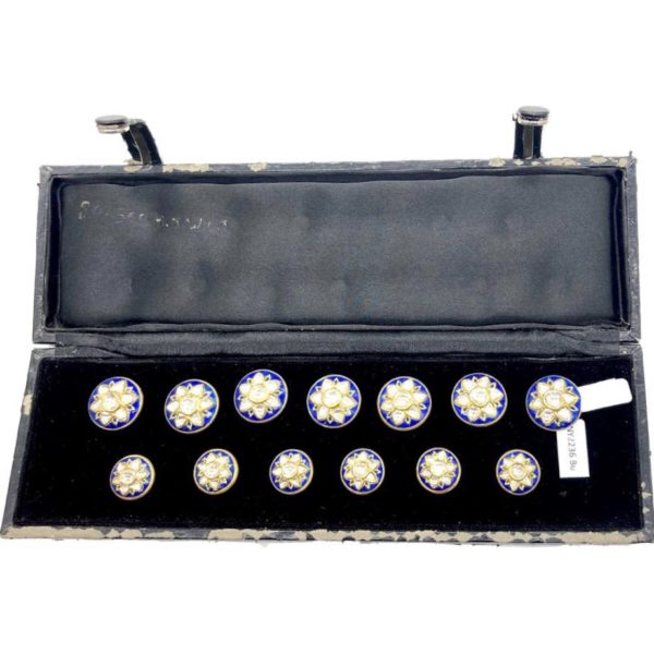 Indian Polki Sherwani Diamond Buttons Set