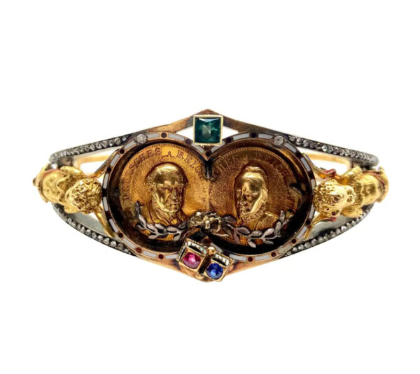 Antique Prussian Gold Coin Bracelet