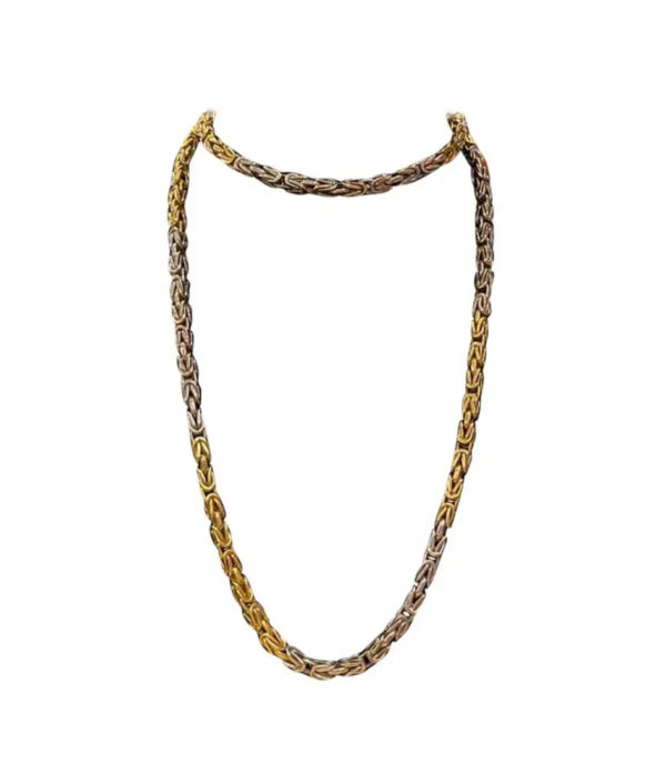 Bulgari Two-Color Gold Long Chain Necklace