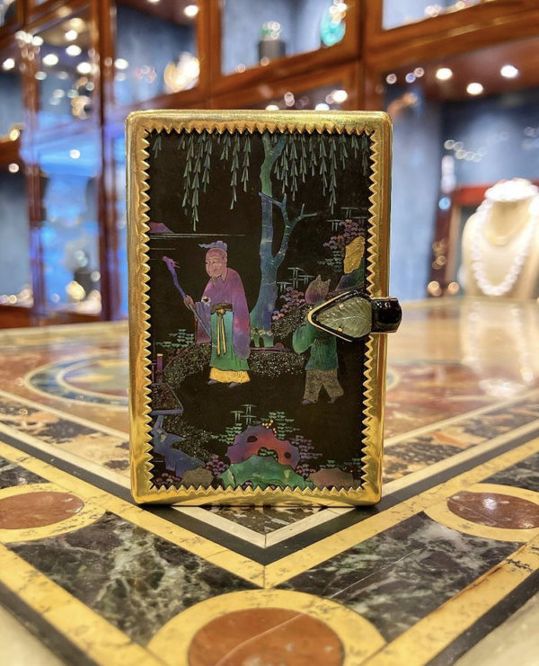 Rare Cartier Art Deco Lacque Burgauté Box - Image 2
