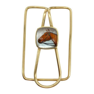 Antique Essex Crystal Horse Money Clip