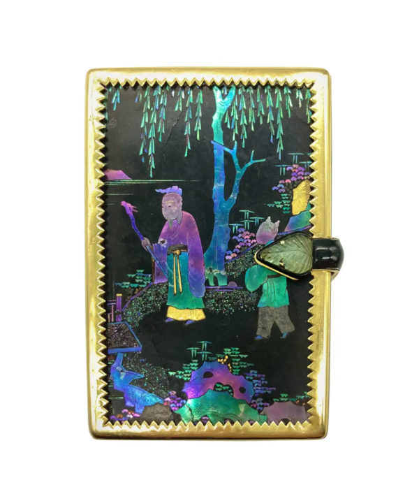 Rare Cartier Art Deco Lacque Burgauté Box