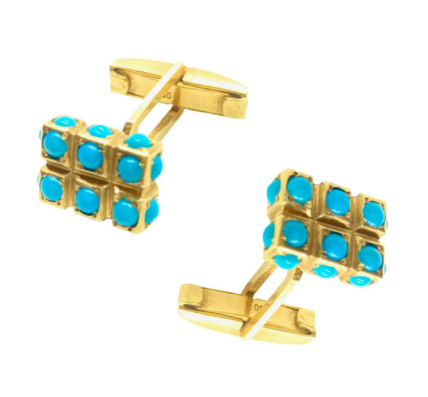Cabochon Turquoise Cufflinks