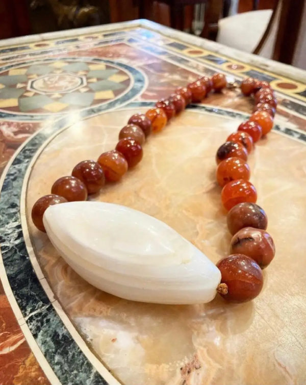 Chunky Agate & Jasper Bead Necklace - Image 2