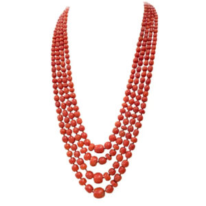 Antique Coral Bead Necklace
