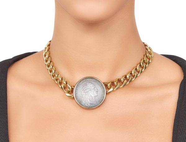 Bulgari Monete Large Antique Coin Necklace - Image 3