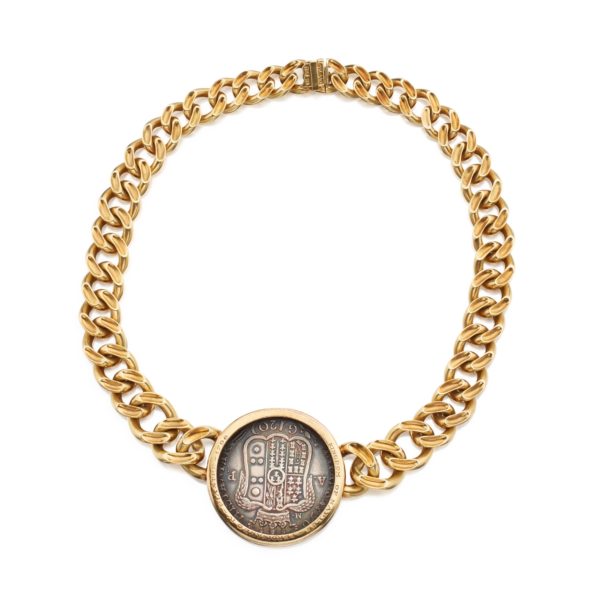 Bulgari Monete Large Antique Coin Necklace - Image 2