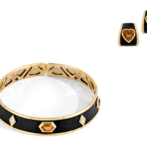 Marina B Citrine Necklace & Earrings Set