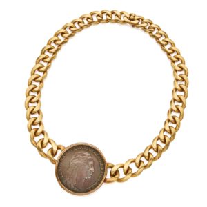 Bulgari Monete Large Antique Coin Necklace