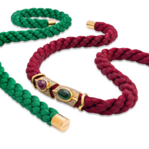 Bulgari Emerald & Ruby Rope Necklace