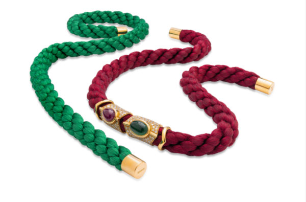 Bulgari Emerald & Ruby Rope Necklace