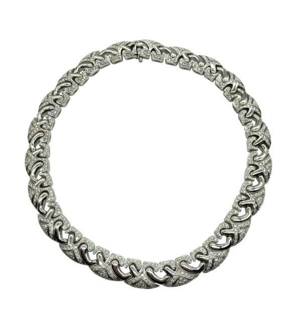 Bulgari White Gold Diamond Necklace