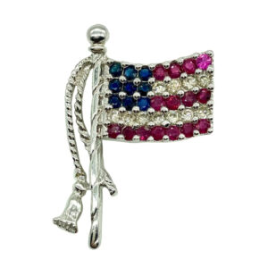 American Flag Brooch