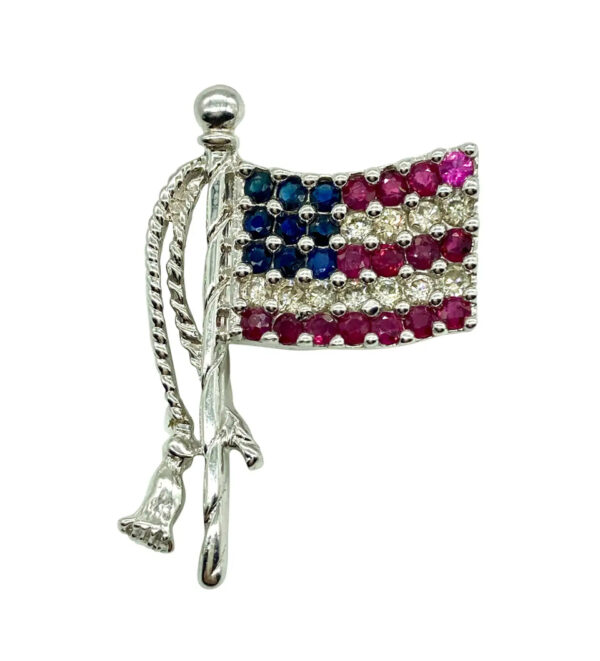 American Flag Brooch