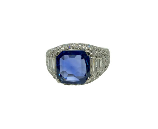 Bulgari Burmese Sapphire & Diamond Trombino Ring
