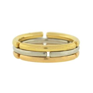 Bulgari Collapsible 3 Color Gold Men’s Ring
