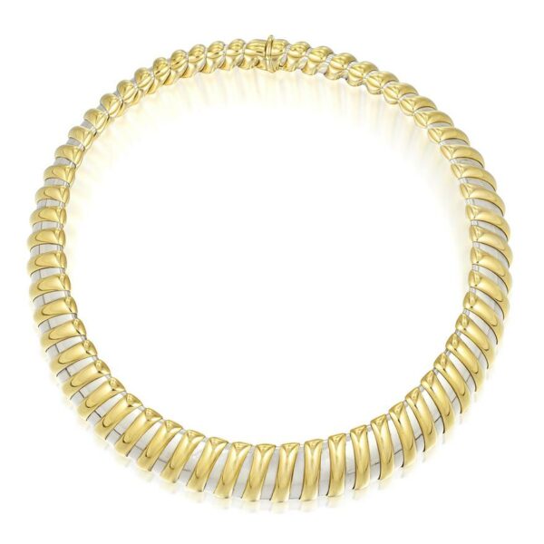 Bulgari Steel & Gold Necklace