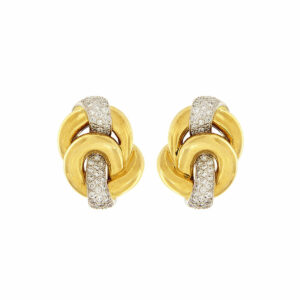 Valentin Magro Diamond Knot Earrings