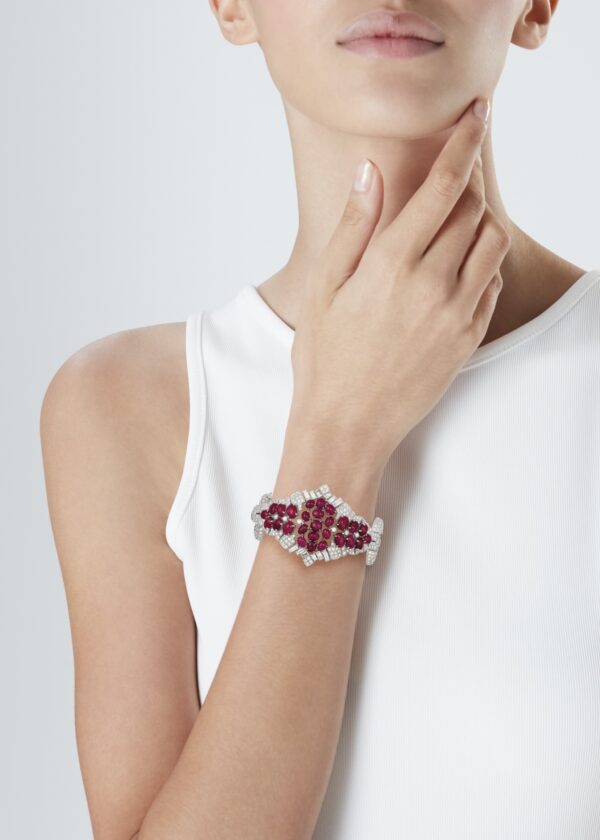 Important Burmese Ruby & Diamond Bracelet - Image 2
