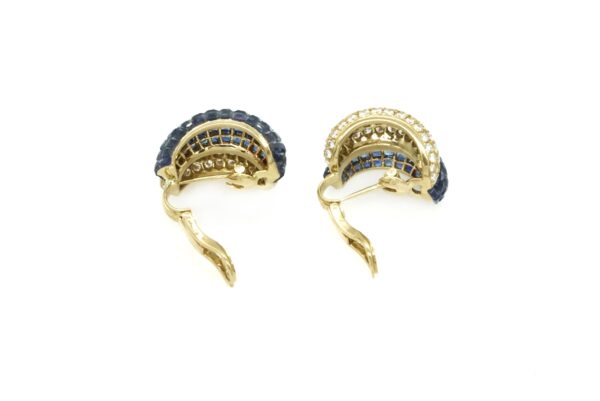 Invisible Set Sapphire & Diamond Earrings - Image 5