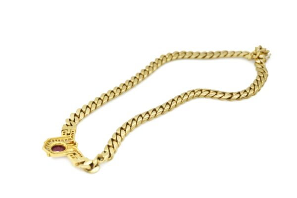 Bulgari Diamond & Cabochon Ruby Necklace - Image 5