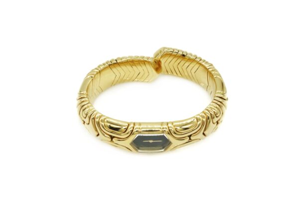 Bulgari Alveare Gold Watch with Black Dial - Image 5