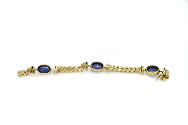 Bulgari Cabochon Blue Sapphire and Diamonds Bracelet - Image 3