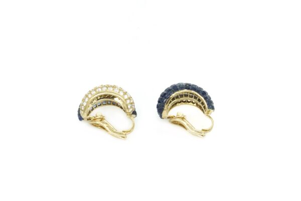 Invisible Set Sapphire & Diamond Earrings - Image 7