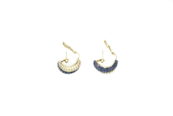 Invisible Set Sapphire & Diamond Earrings - Image 6
