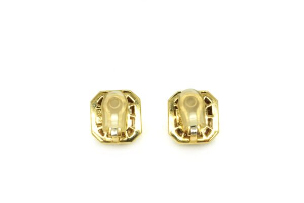 White and Yellow Gold Citrine Ear-clips - Image 3