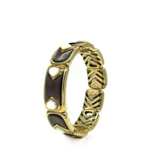 Marina B Mother of Pearl & Gold Bangle Bracelet