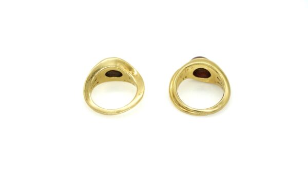 Bulgari Cabochon Sapphire & Ruby Ring Set - Image 4