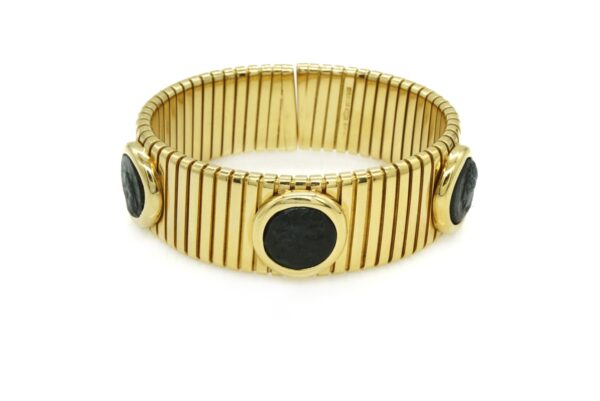 Bulgari Monete Tubogas Yellow Gold Bracelet
