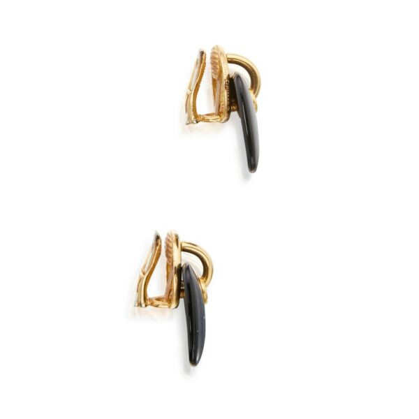 Cartier Cipullo Onyx and Gold Earrings - Image 2