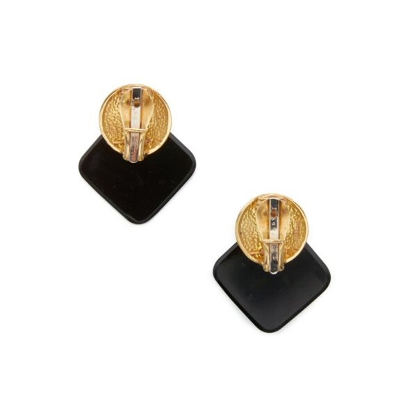 Cartier Cipullo Onyx and Gold Earrings - Image 3