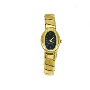 Vintage Bulgari Black Dial and Gold Watch