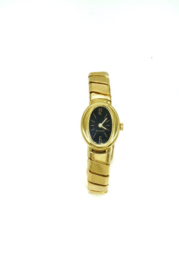 Vintage Bulgari Black Dial and Gold Watch