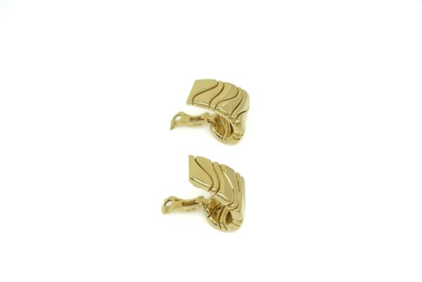 Marina B Patterned Gold Earrings - Image 2