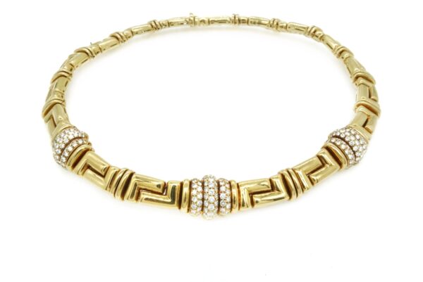 Bulgari 18k Gold and Diamond Necklace - Image 3