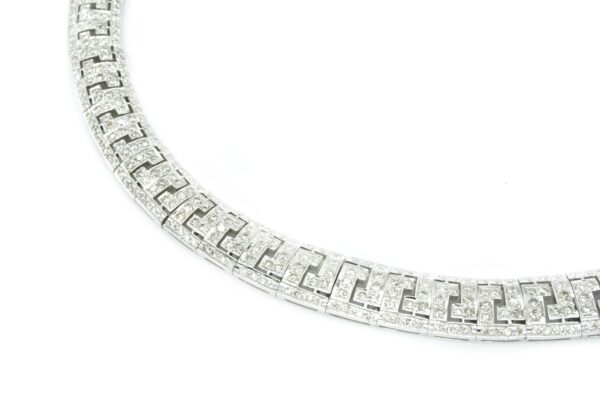 White Gold and Diamond Necklace - Image 3