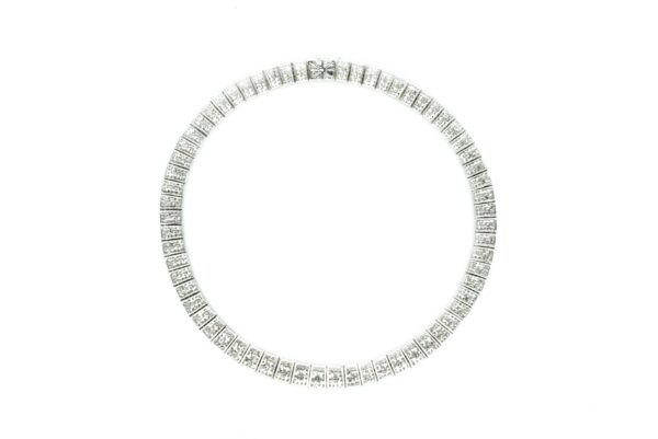White Gold and Diamond Necklace - Image 2