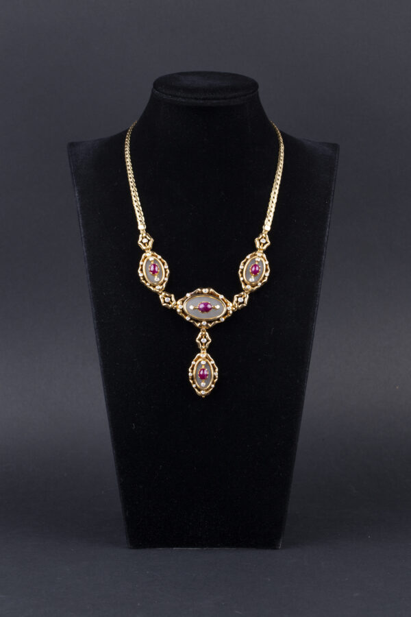 Lalaounis Ruby and Rock Crystal Gold Set - Image 6