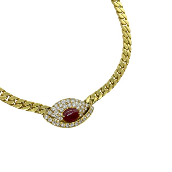Nicolis Cola Gold, Diamond and Ruby Necklace - Image 2